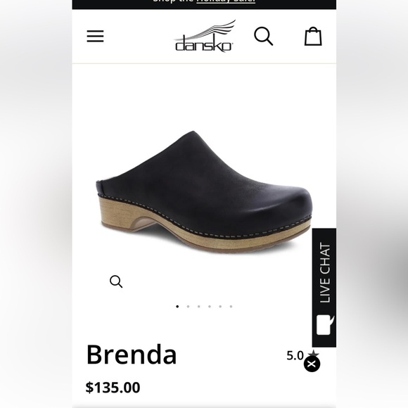 Dansko Brenda Black Mule 37  6.5/7 US - Picture 1 of 9